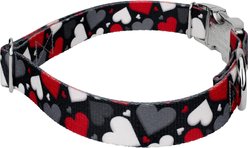 Country Brook Petz Premium Be Mine Polyester Standard Dog Collar, Black, X-Large: 18 to 26-in neck, 1-in wide slide 2 of 6