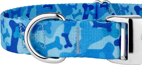 Show full view: Country Brook Petz Premium Blue Bone Camo Dog Collar, Blue, Medium: 13 to 16-in neck, 1-in wide slide 5 of 5