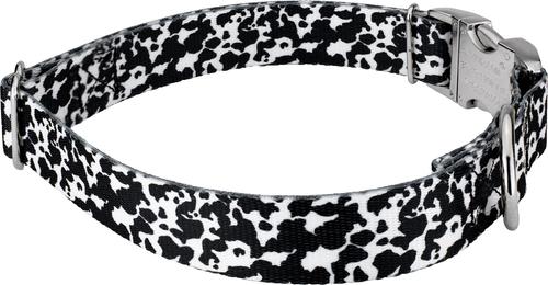 Show full view: Country Brook Petz Premium Dairy Cow Dog Collar, Black, 16 to 22-in neck, 1-in wide slide 6 of 7