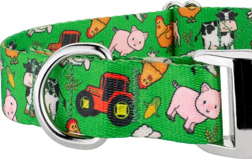Show full view: Country Brook Petz Premium Farm Life Y'all Dog Collar, Green, X-Large: 18 to 26-in neck, 1-in wide slide 5 of 5