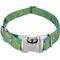 Show in main carousel: Country Brook Petz Premium Flamingos Dog Collar, Teal, Small: 11 to 13-in neck, 5/8-in wide slide 1 of 7