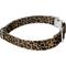 Show in main carousel: Country Brook Petz Premium Leopard Print Dog Collar, Brown, 18 to 26-in neck, 1-in wide slide 4 of 5
