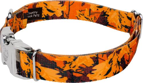 Show full view: Country Brook Petz Premium Orange Sunset Camo Dog Collar, Orange, Medium: 13 to 16-in neck, 1-in wide slide 5 of 7