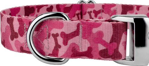 Show full view: Country Brook Petz Premium Pink Bone Camo Dog Collar, Pink, X-Large: 18 to 26-in neck, 1-in wide slide 8 of 8