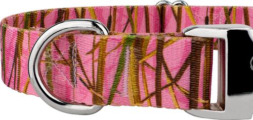 Show full view: Country Brook Petz Premium Pink Waterfowl Camo Dog Collar, Pink, Large: 16 to 22-in neck, 1-in wide slide 7 of 7
