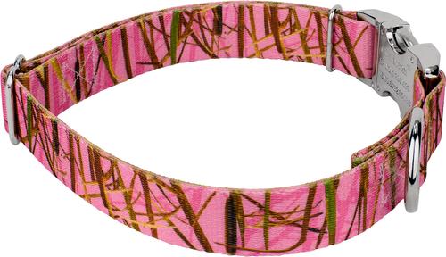 Show full view: Country Brook Petz Premium Pink Waterfowl Camo Dog Collar, Pink, Small: 11 to 13-in neck, 5/8-in wide slide 6 of 7