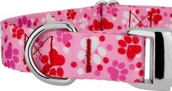 Country Brook Petz Premium Puppy Love Polyester Standard Dog Collar, Pink, Large: 16 to 22-in neck, 1-in wide slide 2 of 7