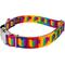 Show in main carousel: Country Brook Petz Premium Rainbow Hearts Polyester Standard Dog Collar, Medium: 13 to 16-in neck, 1-in wide slide 4 of 6