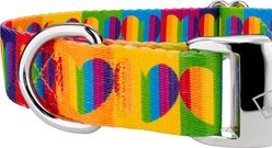 Country Brook Petz Premium Rainbow Hearts Polyester Standard Dog Collar, Small: 11 to 13-in neck, 5/8-in wide slide 2 of 5