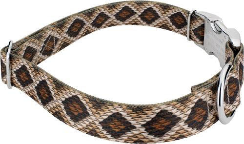Show full view: Country Brook Petz Premium Rattlesnake Dog Collar, Brown, 16 to 22-in neck, 1-in wide slide 6 of 7