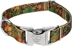 Country Brook Petz Premium Southern Forest Camo Dog Collar, Brown, Medium: 13 to 16-in neck, 1-in wide