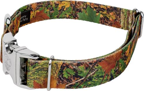 Show full view: Country Brook Petz Premium Southern Forest Camo Dog Collar, Brown, Medium: 13 to 16-in neck, 1-in wide slide 3 of 5