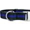 Show in main carousel: Country Brook Petz Premium Thin Blue Line Dog Collar, Black, Large: 16 to 22-in neck, 1-in wide slide 5 of 5
