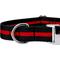 Show in main carousel: Country Brook Petz Premium Thin Red Line Dog Collar, Black, Medium: 13 to 16-in neck, 1-in wide slide 5 of 5