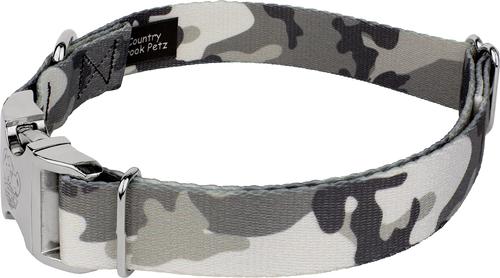 Show full view: Country Brook Petz Premium Urban Camo Dog Collar, Grey, Small: 11 to 13-in neck, 5/8-in wide slide 6 of 8