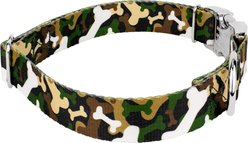 Country Brook Petz Premium Woodland Bone Camo Dog Collar, Green, Large: 16 to 22-in neck, 1-in wide slide 2 of 5