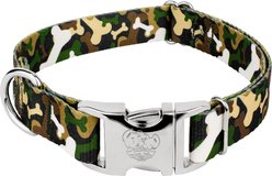Country Brook Petz Premium Woodland Bone Camo Dog Collar, Green, X-Large: 18 to 26-in neck, 1-in wide