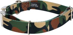 Country Brook Petz Premium Woodland Camo Dog Collar, Green, Small: 11 to 13-in neck, 5/8-in wide slide 2 of 6