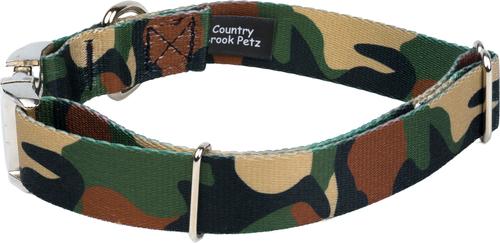 Show full view: Country Brook Petz Premium Woodland Camo Dog Collar, Green, Small: 11 to 13-in neck, 5/8-in wide slide 3 of 6