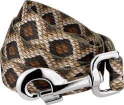 Country Brook Petz Rattlesnake Print Leash, Brown, Medium: 4-ft long, 5/8-in wide