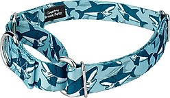 Country Brook Petz Sharks Martingale Dog Collar, Blue, X-Small: 9 to 12-in neck, 1/2-in wide slide 2 of 5