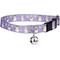 Show in main carousel: Country Brook Petz Snowman Cat Collar, Purple, 8 to 12-in neck, 1/2-in wide slide 1 of 5