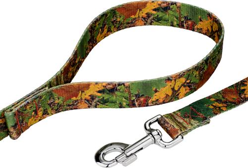 Show full view: Country Brook Petz Southern Forest Camo Dog Leash, Brown, Medium: 4-ft long, 5/8-in wide slide 5 of 6