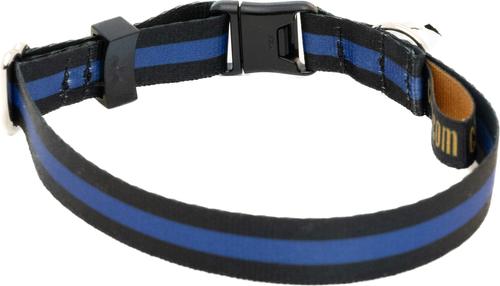 Show full view: Country Brook Petz Thin Blue Line Breakaway Cat Collar, Black, 8 to 12 in neck, 1/2-in wide slide 8 of 8