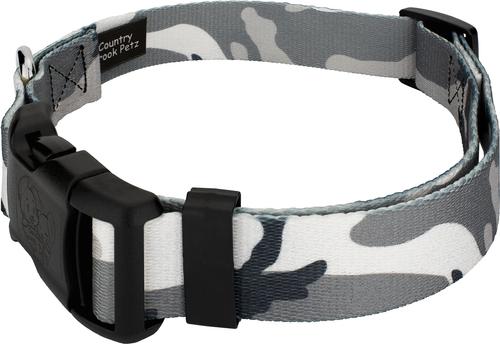 Show full view: Country Brook Petz Urban Camo Deluxe Dog Collar, Grey, Large slide 6 of 8