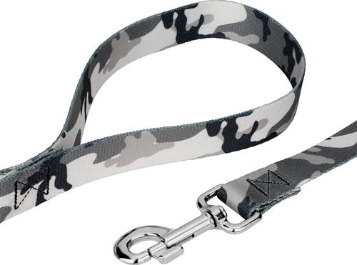 Show full view: Country Brook Petz Urban Camo Leash, Grey, Large: 6-ft long, 1-in wide slide 5 of 6