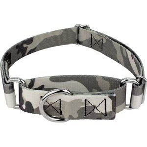 Country Brook Petz Urban Camo Martingale Dog Collar, Grey, Small