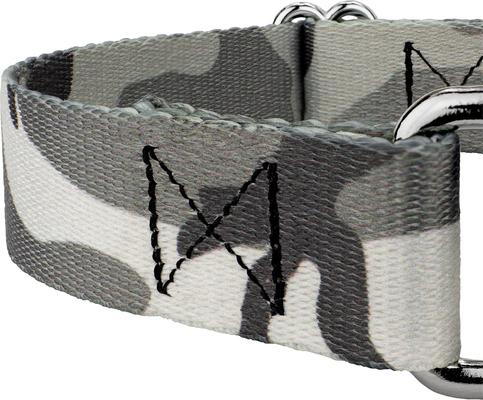 Show full view: Country Brook Petz Urban Camo Martingale Dog Collar, Grey, X-Small slide 7 of 7