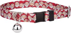Country Brook Petz Where's Merry Cat Collar, Red, 8 to 12-in neck, 1/2-in wide