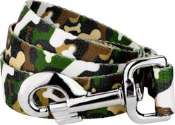 Country Brook Petz Woodland Bone Camo Dog Leash, Green, Medium: 6-ft long, 5/8-in wide