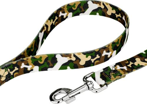 Show full view: Country Brook Petz Woodland Bone Camo Dog Leash, Green, Medium: 6-ft long, 5/8-in wide slide 2 of 3