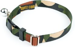 Country Brook Petz Woodland Camo HD Breakaway Cat Collar, Green, 8 to 12 in neck, 1/2-in wide slide 2 of 7