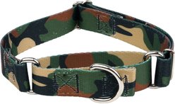 Country Brook Petz Woodland Camo Martingale Dog Collar, Green, X-Large