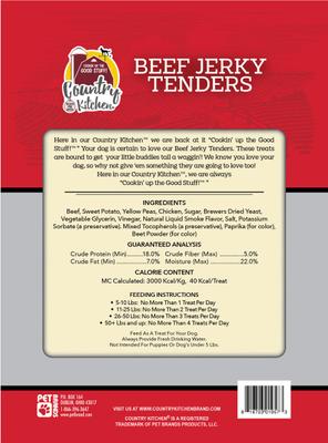 Show full view: Country Kitchen Beef Jerky Tenders Dog Treats, 16-oz bag slide 3 of 4