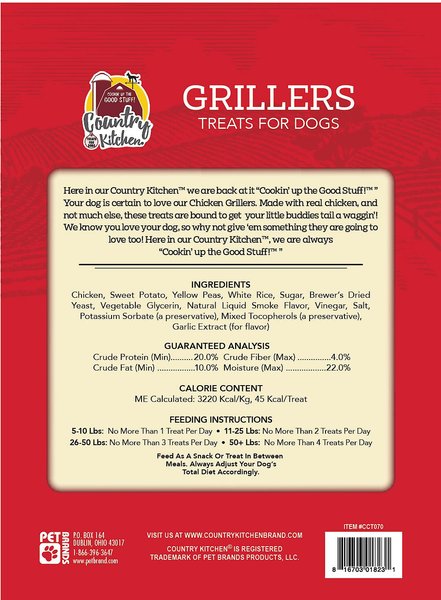 Country Kitchen Salmon Grillers Dog Treats, 10-oz bag