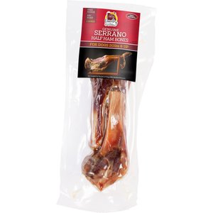 Country Kitchen CK Serrano Half Ham Bone Dog Natural Chew Treats, 2 count