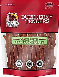 Country Kitchen Duck Jerky Tenders Dog Treats, 16-oz bag