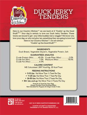 Show full view: Country Kitchen Duck Jerky Tenders Dog Treats, 32-oz bag slide 3 of 5