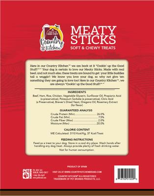 Show full view: Country Kitchen Meaty Sticks Beef Soft & Chewy Dog Treats, 25-oz bag slide 3 of 5