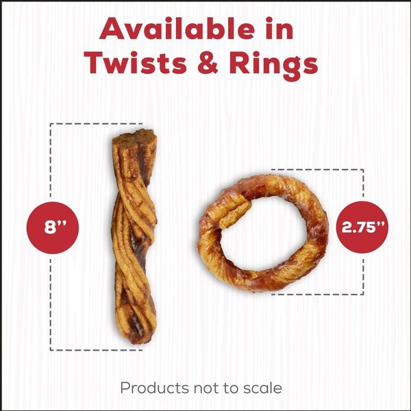 COUNTRY KITCHEN Rawhide-Free Twists Beef Dog Chew Treats, 3 count ...