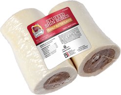 Country Kitchen Stuffed Shin Bone 4-in Peanut Butter Flavor Dog Treat, 2 count