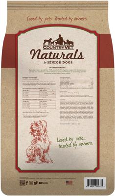 Show full view: Country Vet Naturals 24-10 Senior Dog Food, 16-lb bag slide 3 of 8