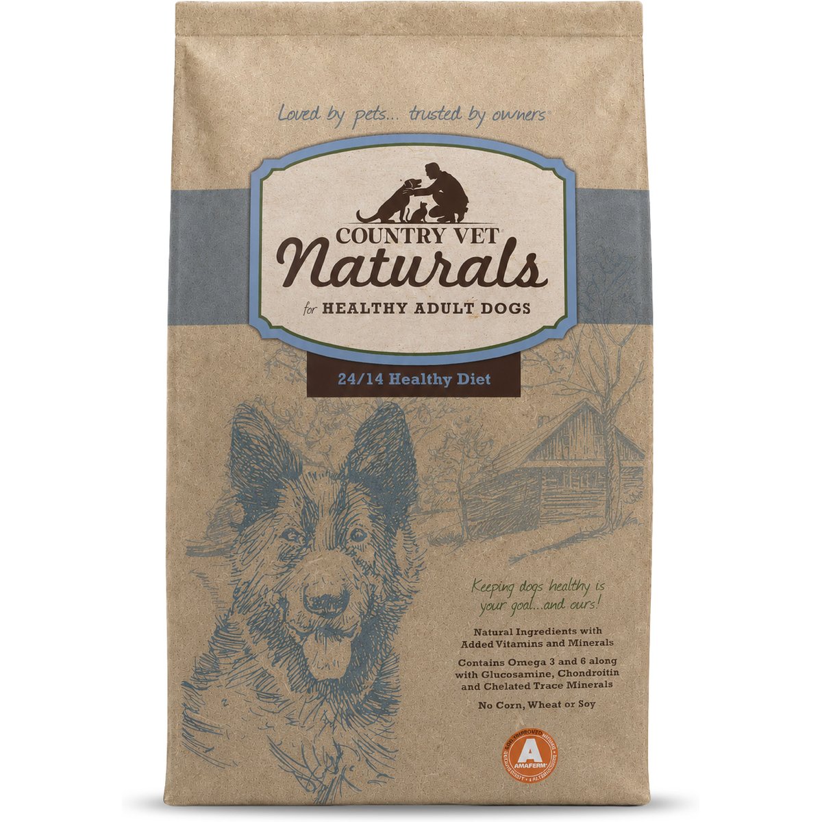 Country Vet Naturals 24/14 Healthy Diet Dry Dog Food, 1-lb bag