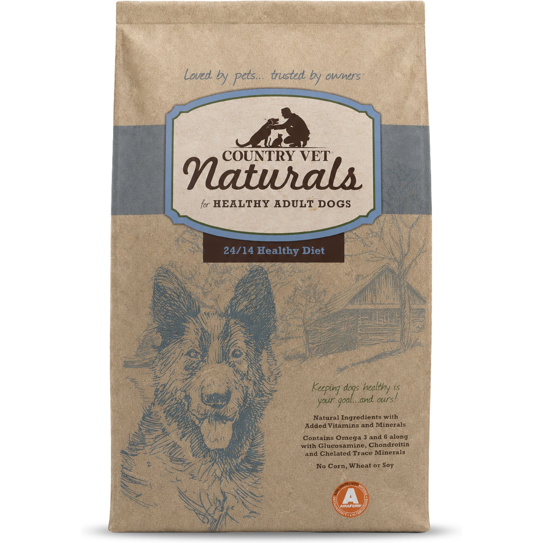 Country Vet Naturals 24/14 Healthy Diet Dry Dog Food, 35-lb bag
