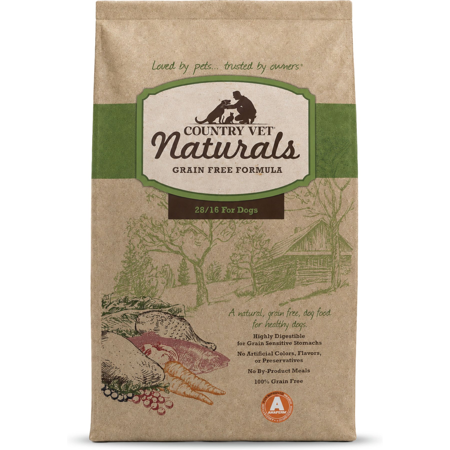 Country Vet Naturals 28-16 Grain-Free Dog Food, 5-lb bag