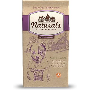 Country Vet Naturals 28/18 Healthy Puppy Dog Food, 5-lb bag